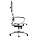 Кресло офисное МЕТТА "К-7" хром, прочная сетка, сиденье и спинка регулируемые, серое3