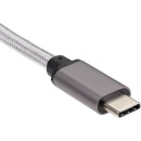 Кабель USB Type C USB 3.0 2м VCOM Telecom TC403M-2M круглый серый4