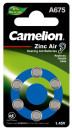 Camelion  ZA675 BL-6 Mercury Free (A675-BP6(0%Hg), батарейка для слуховых аппаратов, 1.4 V,620mAh) (6 шт. в уп-ке)