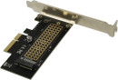 ORIENT C300E, Переходник PCI-E 4x->M.2 M-key NVMe SSD, тип 2230/2242/2260/2280, планки крепления в комплекте (31100)2