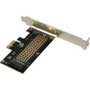 ORIENT C302E, Переходник PCI-Ex1->M.2 M-key NVMe SSD, тип 2230/2242/2260/2280, 2 планки крепления в комплекте (31152)2