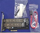 ORIENT C301E, Переходник PCI-Ex4->NGFF (M.2) M-key PCI-E SSD + SATA->NGFF (M.2) B-key SSD, тип 2230/2242/2260/2280/22110, SATA кабель и 2 планки крепления в комплекте (31129)5