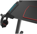 Стол для компьютера (для геймеров) Eureka Z1 S с синей подсветкой, чёрный3