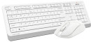 Клавиатура + мышь A4Tech Fstyler FG1012 клав:белый мышь:белый USB беспроводная Multimedia4