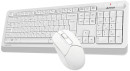 Клавиатура + мышь A4Tech Fstyler FG1012 клав:белый мышь:белый USB беспроводная Multimedia5