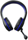 Наушники с микрофоном Оклик GMNG HS-L325G Blue черный/синий 2.2м мониторные оголовье (1533545)2