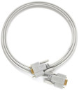 Greenconnect Кабель COM RS-232 порта соединительный 4 m GCR- DB9CF2F-5 m, 9F / 9F Premium, серый, пластиковый пакет2