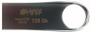 Флэш-драйв 128GB USB 3.0, Groovy Z,сплав цинка, цвет титан, Hiper2