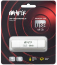 Флэш-драйв 64GB OTG USB 3.0/Type-C, Groovy C,пластик, цвет белый, Hiper