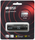 Флэш-драйв 16GB USB 3.0, Groovy M,пластик, цвет черный, защита от записи, Hiper2