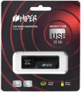 Флэш-драйв 32GB USB 2.0, Groovy T,пластик, цвет черный, Hiper2