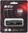 Флэш-драйв 32GB USB 3.0, Groovy M,пластик, цвет черный, защита от записи, Hiper2