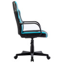 Кресло для геймеров BRABIX Stripe GM-202 чёрный с голубым2