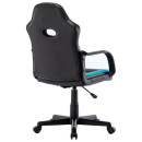 Кресло для геймеров BRABIX Stripe GM-202 чёрный с голубым3