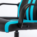 Кресло для геймеров BRABIX Stripe GM-202 чёрный с голубым5