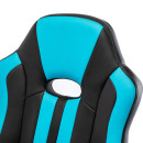Кресло для геймеров BRABIX Stripe GM-202 чёрный с голубым6