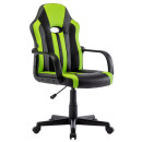 Кресло компьютерное BRABIX Stripe GM-202 черный/зеленый