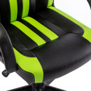Кресло компьютерное BRABIX Stripe GM-202 черный/зеленый5