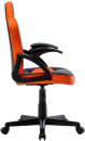 Кресло компьютерное BRABIX "Shark GM-203", экокожа, черное/оранжевое, 5325132