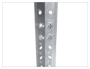 Стеллаж металлический ПРАКТИК "ES" облегченный (1450х750х300 мм), 4 полки, оцинкованная сталь, S240990334584