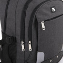 Рюкзак BRAUBERG универсальный, 3 отделения, темно-серый, 46х31х18 см, 2707594