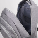 Рюкзак BRAUBERG универсальный, 3 отделения, светло-серый, 46х31х18 см, 2707622