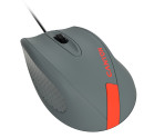 Wired Optical Mouse with 3 keys, DPI  1000 With 1.5M USB cable,Gray-Red,size 68*110*38mm,weight:0.072kg2