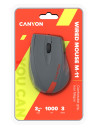 Wired Optical Mouse with 3 keys, DPI  1000 With 1.5M USB cable,Gray-Red,size 68*110*38mm,weight:0.072kg5