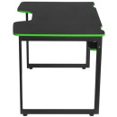 Игровой стол WARP Xt чёрно-зелёный (XT1-GR, сталь, ЛДСП, 100 х 60 х 70, кабель-менеджмент)3