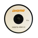 Кабель аудио-видео Digma HDMI 2.0 AOC HDMI (m)/HDMI (m) 50м. Позолоченные контакты черный (BHP AOC 2.0-50)3
