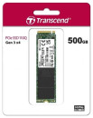 Transcend SSD SSD110Q, 500GB, M.2(22x80mm), NVMe, PCIe 3.0 x4, QLC, R/W 1900/900MB/s, IOPs 90 000/200 000, TBW 150, DWPD 0.27 (3 года)2