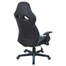 Кресло компьютерное BRABIX Storm GM-006 чёрный голубой3