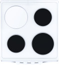 Плита Электрическая Flama AE 1304 W белый/черный эмаль (без крышки)2