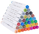Набор маркеров для скетчинга Deli E70801-36 Color Emotion двойной пиш. наконечник 1мм 36цв. (36шт.)7