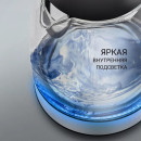 Чайник электрический Polaris PWK 1740CGL 2200 Вт чёрный 1.7 л пластик/стекло5