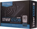 SST-ST65F-ES230 Strider Essential Series, 600W 80 Plus 230V EU ATX PC Power Supply, Low Noise 120mm, RTL {8}6