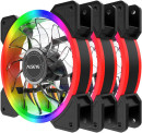 CRLS-300DS 3pcs argb fan kit with controller,2pcs LED strips,size:120*120*25mm,Voltage:12V,Current:0.2A-0.41A,Speed:700-1800RPM±10%,Airflow: 30.4-55.3CFM,Airpressure:1.02-1.52mmh20,Noise:12.2-18.5dBa,Bearing :Hydraulic (871608) {30}