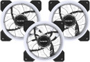 CRLS-300DS 3pcs argb fan kit with controller,2pcs LED strips,size:120*120*25mm,Voltage:12V,Current:0.2A-0.41A,Speed:700-1800RPM±10%,Airflow: 30.4-55.3CFM,Airpressure:1.02-1.52mmh20,Noise:12.2-18.5dBa,Bearing :Hydraulic (871608) {30}3