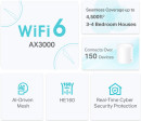 Wi-Fi система TP-LINK Deco X50 (2-Pack) 802.11ax 2402Mbps 2.4 ГГц 5 ГГц 3xLAN RJ-45 белый4