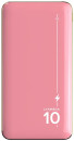 Внешний аккумулятор Power Bank 10000 мАч Lyambda Slim LP304 розовый