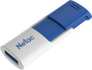 Флеш Диск Netac U182 Blue 256Gb <NT03U182N-256G-30BL>, USB3.0, сдвижной корпус, пластиковая чёрно-синяя3