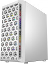 Корпус Powercase Mistral Micro T3W, Tempered Glass, Mesh, 2x 140mm + 1х 120mm 5-color fan, белый, mATX  (CMIMTW-L3)2