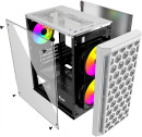 Корпус Powercase Mistral Micro T3W, Tempered Glass, Mesh, 2x 140mm + 1х 120mm 5-color fan, белый, mATX  (CMIMTW-L3)6