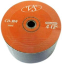Диск CD-RW VS 700 Mb, 12x, Bulk (50), (50/600)2