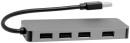 Концентратор USB 2.0 GINZZU GR-771UB 4 x USB 2.0 серый3