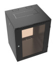 Шкаф коммутационный C3 Solutions WALLBOX 15-63 B (NT084701) настенный 15U 600x350мм пер.дв.стекл направл.под закл.гайки 335кг черный 300мм 20кг 744мм IP20 сталь3