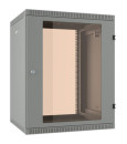 Шкаф коммутационный C3 Solutions WALLBOX 15-63 G (NT084700) настенный 15U 600x350мм пер.дв.стекл направл.под закл.гайки 335кг серый 300мм 20кг 744мм IP20 сталь