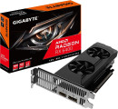 Видеокарта Gigabyte PCI-E 4.0 GV-R64D6-4GL AMD Radeon RX 6400 4096Mb 64 GDDR6 2039/16000 HDMIx1 DPx1 HDCP Ret low profile6