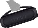 Мобильные колонки Sven PS-380 2.0 чёрные (2x20W, IPx5, USB, Bluetooth, FM-радио, LED-подсветка, ручка, 3000 мA )8