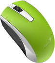 Мышь беспроводная Genius ECO-8100 зеленая (Green), 2.4GHz, BlueEye 800-1600 dpi, аккумулятор NiMH new package2